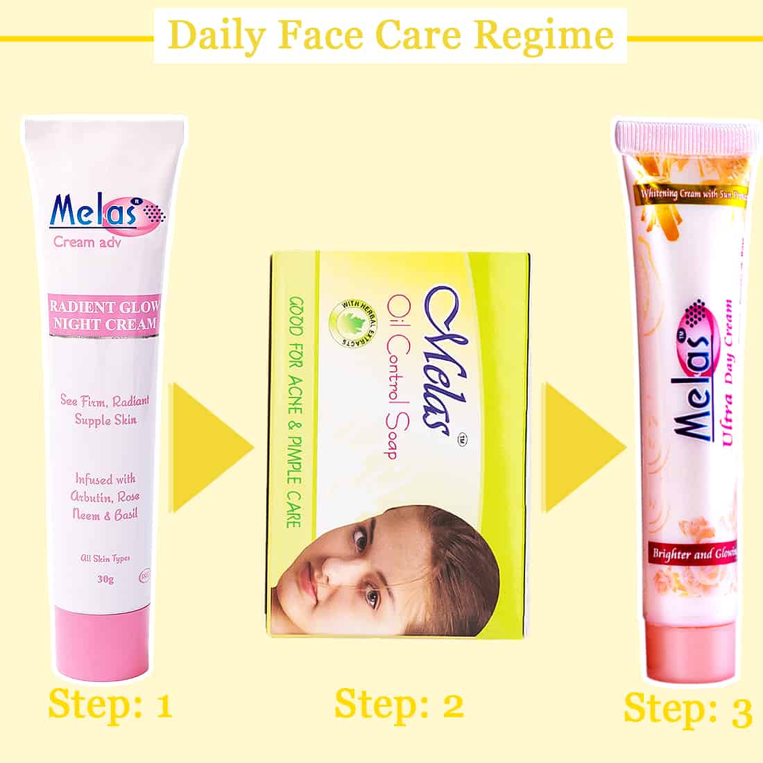 Melas Beauty Secret Kit (oily Skin) Oil Free Balanced & Nourished Skin