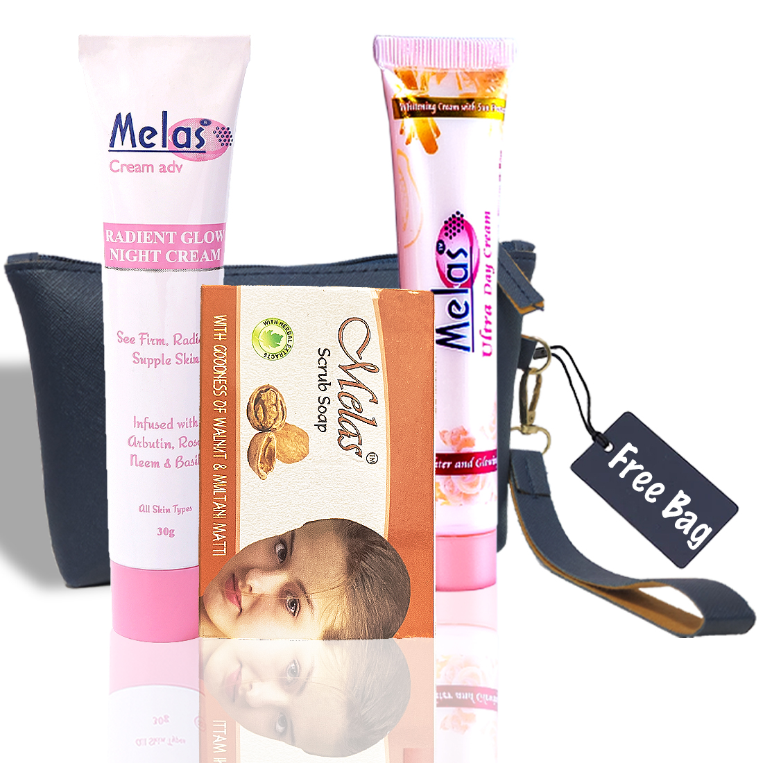 Melas Beauty Secret Kit (Dull Skin)|Exfoliate, Soft & Supple Skin|
