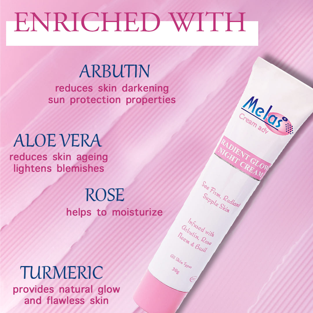 Melas Perfect skincare combo( Night cream & Soap) |Oil Free Balanced & Nourished Skin