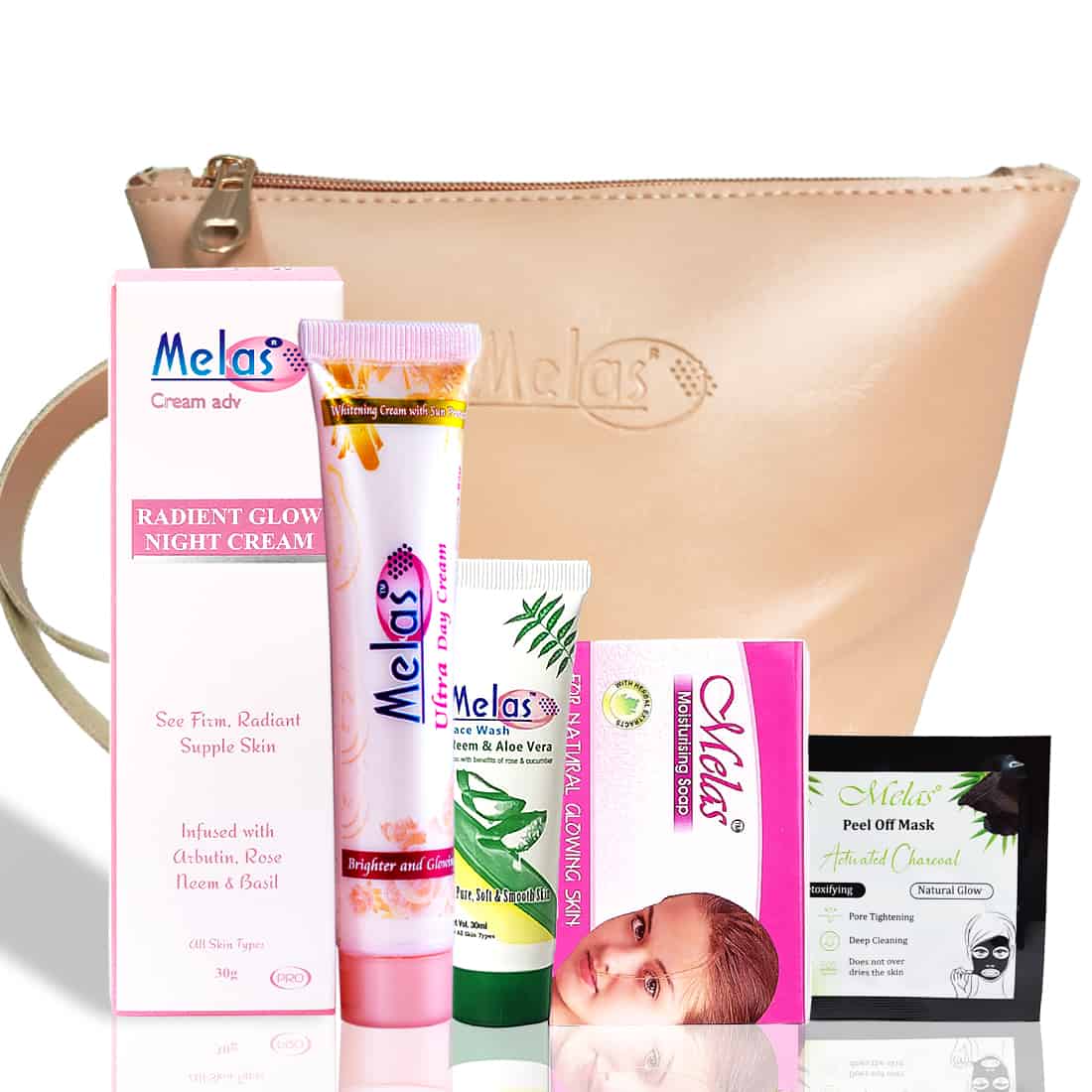 Melas Skincare Essential Kit | for Dry Skin Pure, Clear ,Bright & Radiant Skin